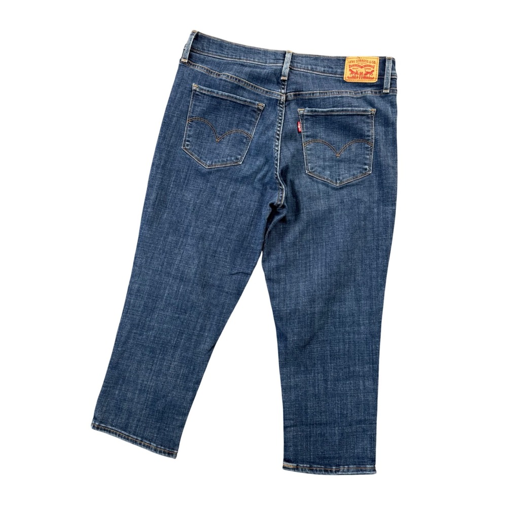 Levi's 311 Shaping Skinny Capri Jeans Y2K Mid‎ Rise Stretch Denim Normcore W33
